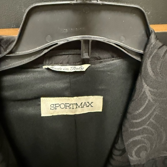 Sportmax by Max Mara Black Fringed Jacquard Jacket – Made in Italy – Size 10 - Picture 2 of 5